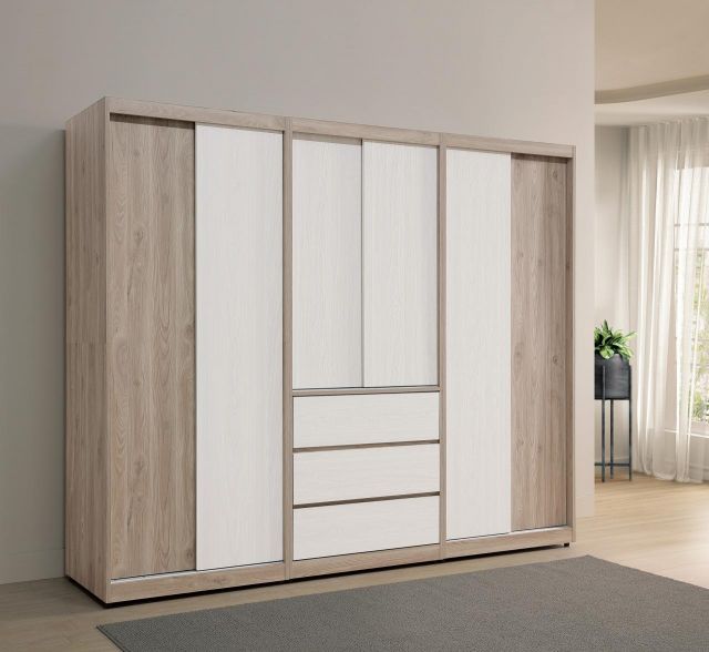 伊格絲 8尺組合推門衣櫥