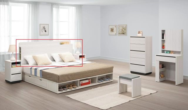 艾倫 5尺床頭片