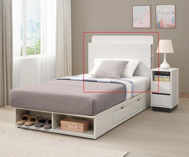 艾倫3. 5尺床頭片