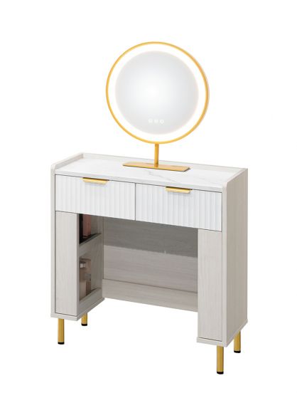 黛妮2.3尺圓鏡鏡台 (含椅)